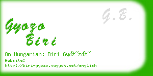 gyozo biri business card